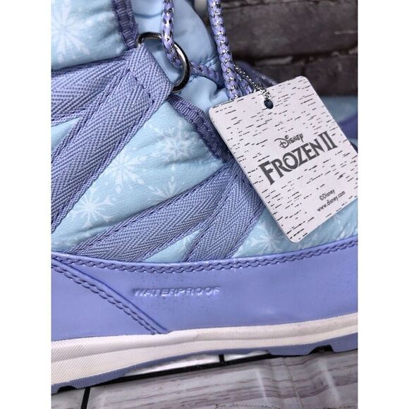 DISNEY X SOREL YOUTH WHITNEY FROZEN ELSA BOOTS FROSTED PURPLE SILVER Sz 5M US/37 - Picture 13 of 16